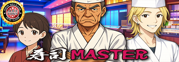 【 寿司MASTER 】アリスタウンに、ニューゲーム登場＋新ゲームリリース記念ランキングイベント [ポイント増量システム＋α][今日からのRANKINGイベント【 FLASH REELS 】][【 GAOGAO!!BLACK 】ウィークリーミッションイベント][【 FIRE FIRE 】マンスリーミッションイベント][今週の設定６確定][週間ミッション「 全回転 」][札イベント][アリスタウン「