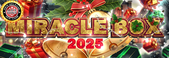 アリスタウンに、ニューゲーム登場【 MIRACLE BOX2025 】[ポイント増量システム＋α][START!RANKING【 DynamiteAdventure 】][【 ガオガオ～GAOGAO～ 】ウィークリーミッション] [【 ベルモンドSUNSHINE 】マンスリーミッション][今週の設定６確定][週間ミッション「 全回転 」][札イベント][アリスタウン「激ｘ超チャンス目」]その他はメ